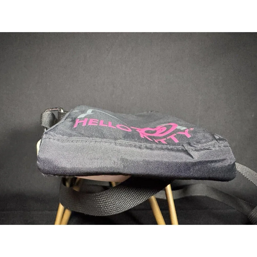 2011 Hello Kitty Black & Pink Vertical Crossbody Messenger Bag - Y2K Scene